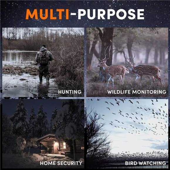 GTHUNDER Night Vision Binocular - 4K Rechargeable w/ Distant Night Visible Range - Picture 3 of 7